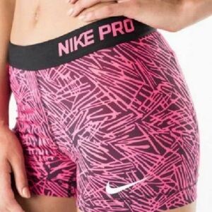 NIKE PRO DRI-FIT Hypercool COMPRESSION SHORTS - Women's XL (black/pink)